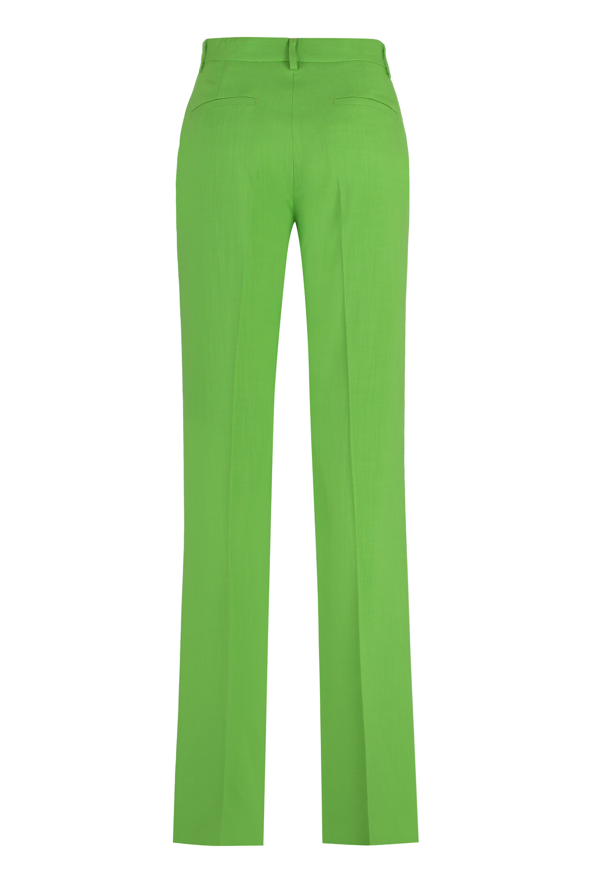 Flared Viscose Trousers