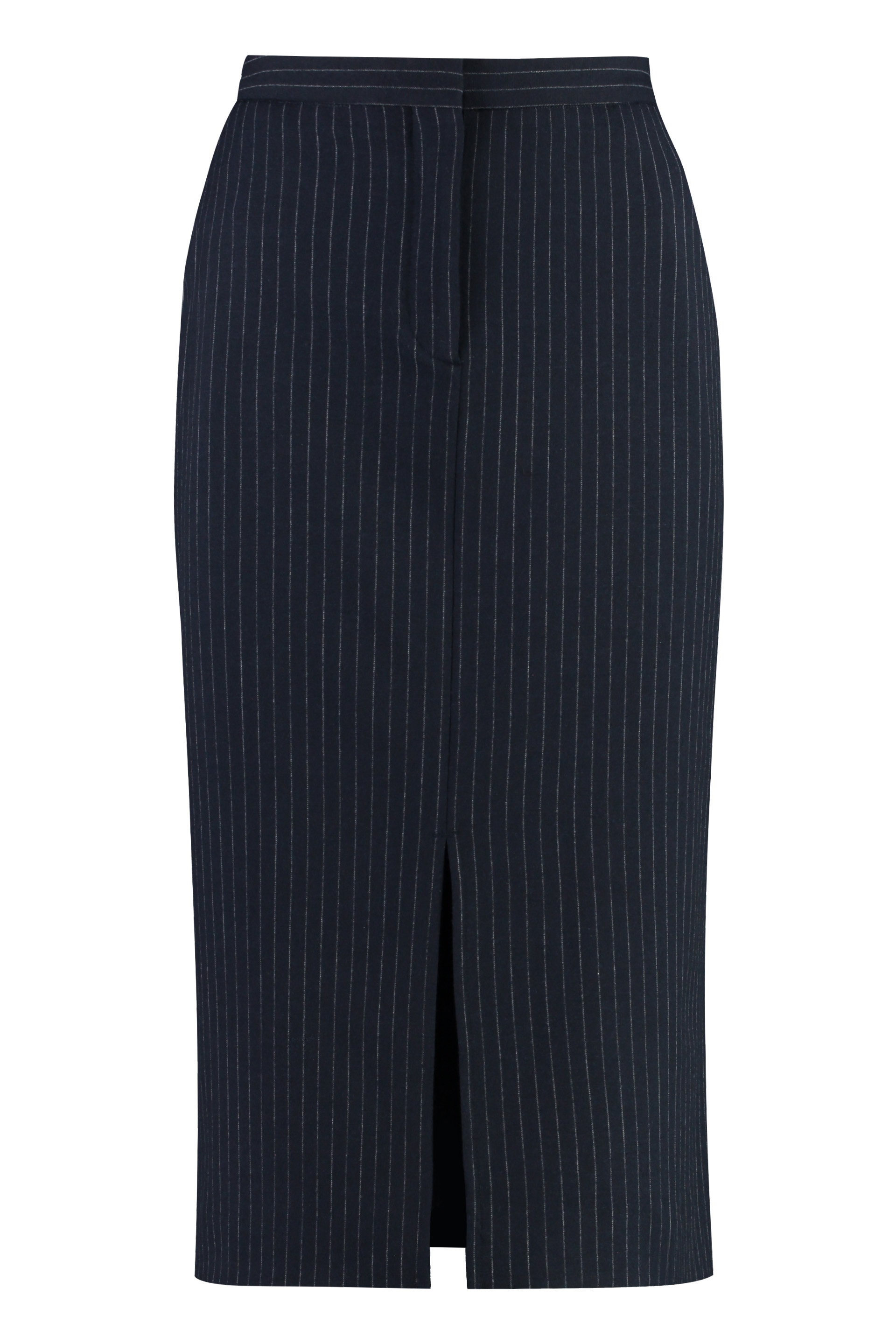 Pin-striped Midi Skirt