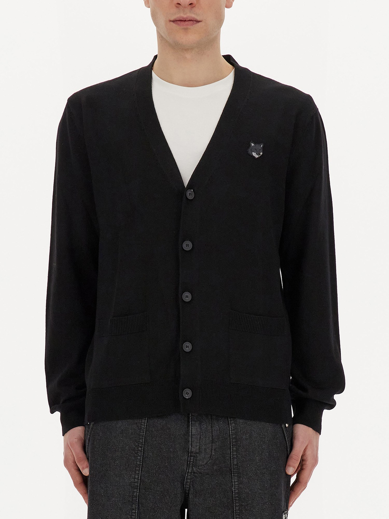 Maison Kitsuné Fox Patch Cardigan