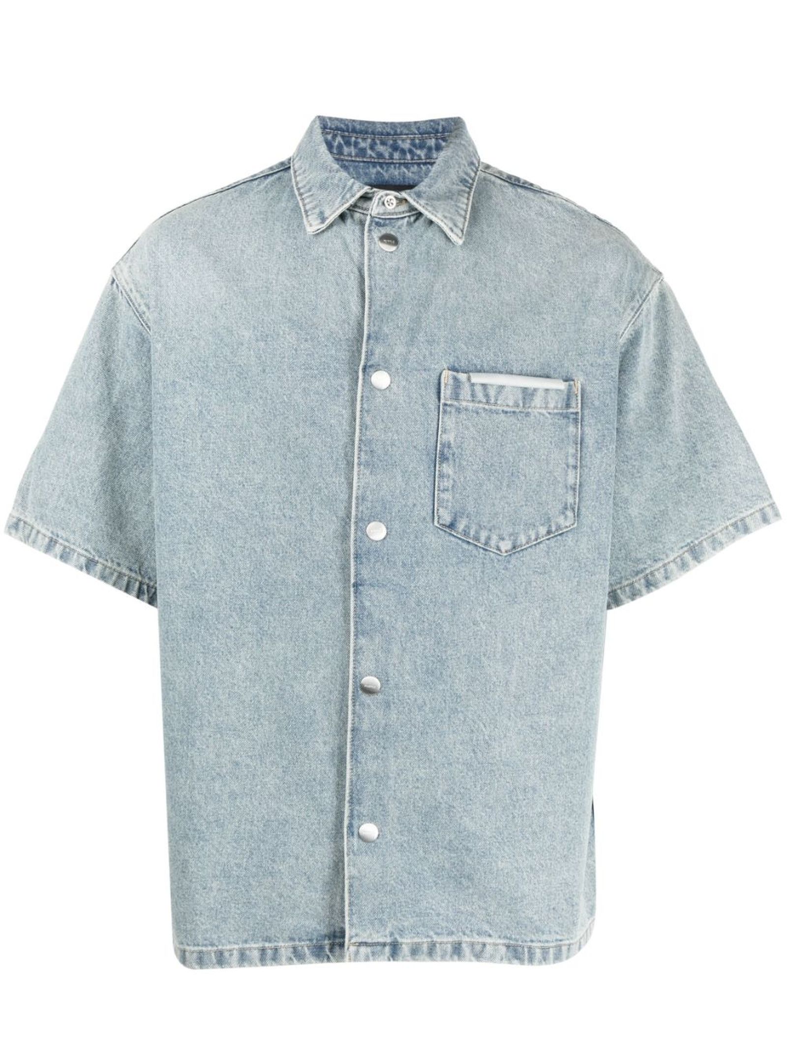 Light Blue Cotton Denim Shirt