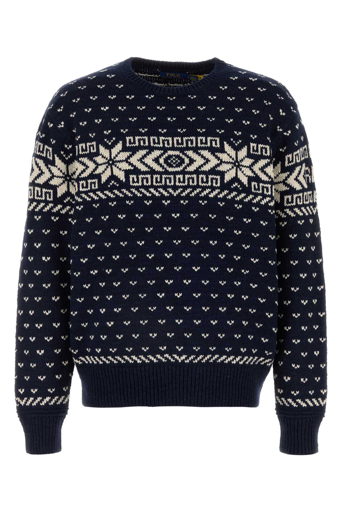 Embroidered Cotton Blend Sweater