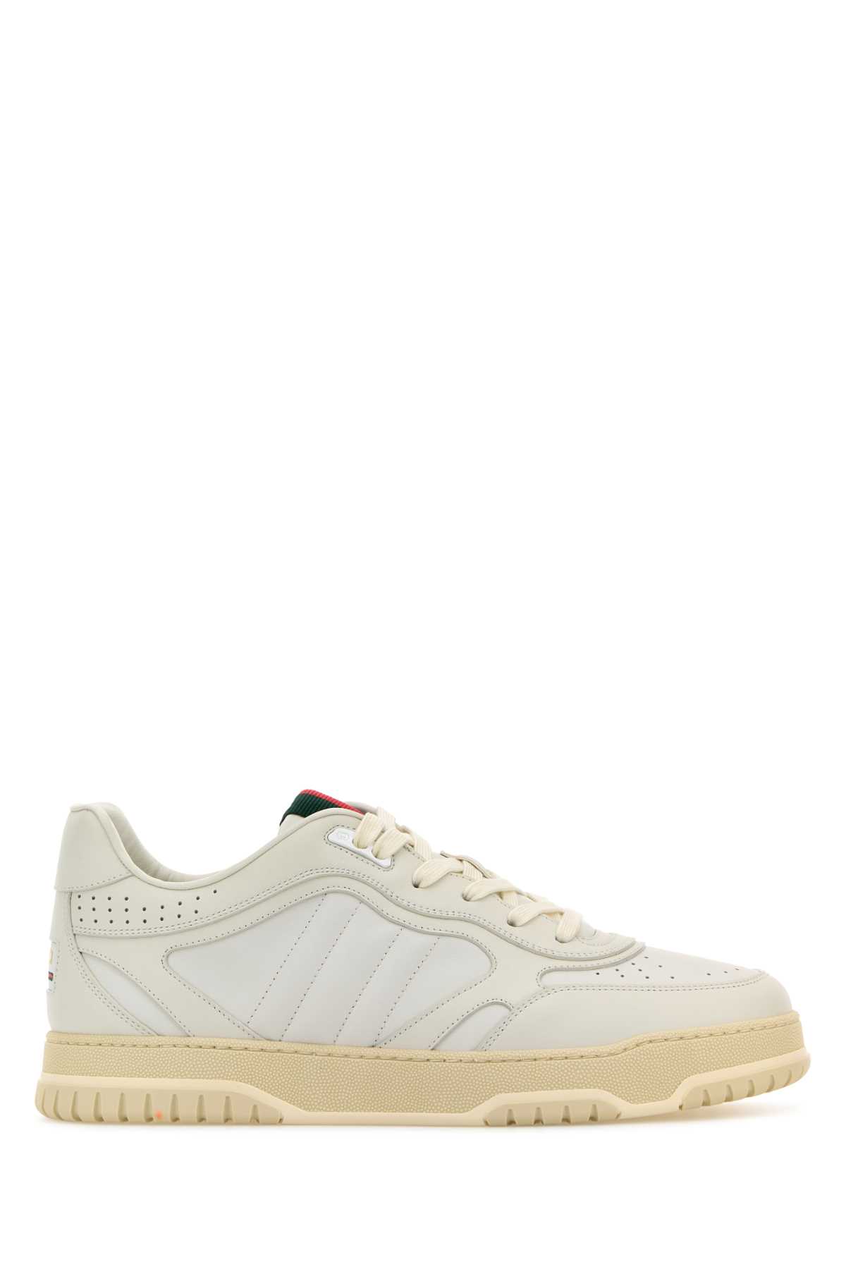 White Leather Re-web Sneakers