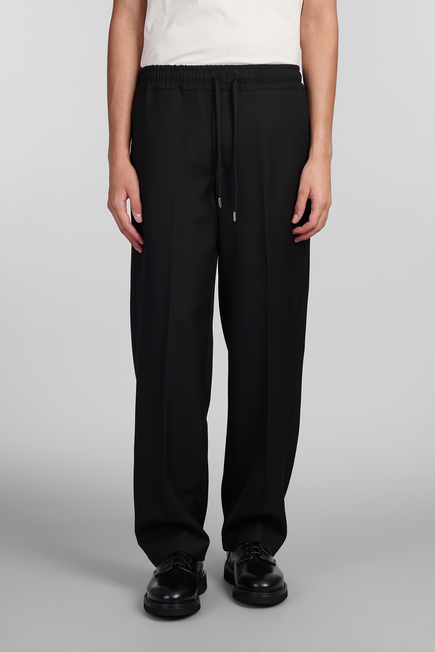 Pajama Pants In Black Wool