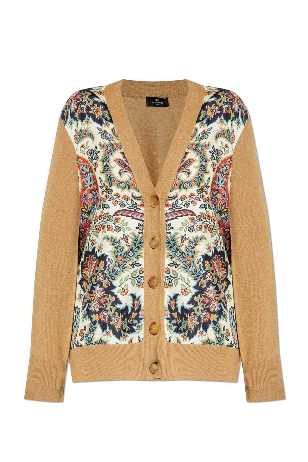 Floral Printed Knit Cardigan