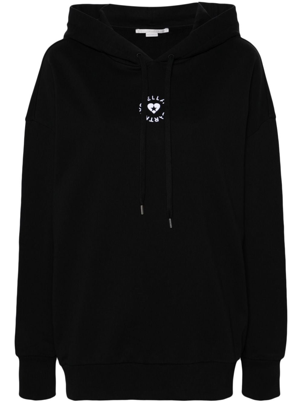 Logo Embroidered Drawstring Hoodie