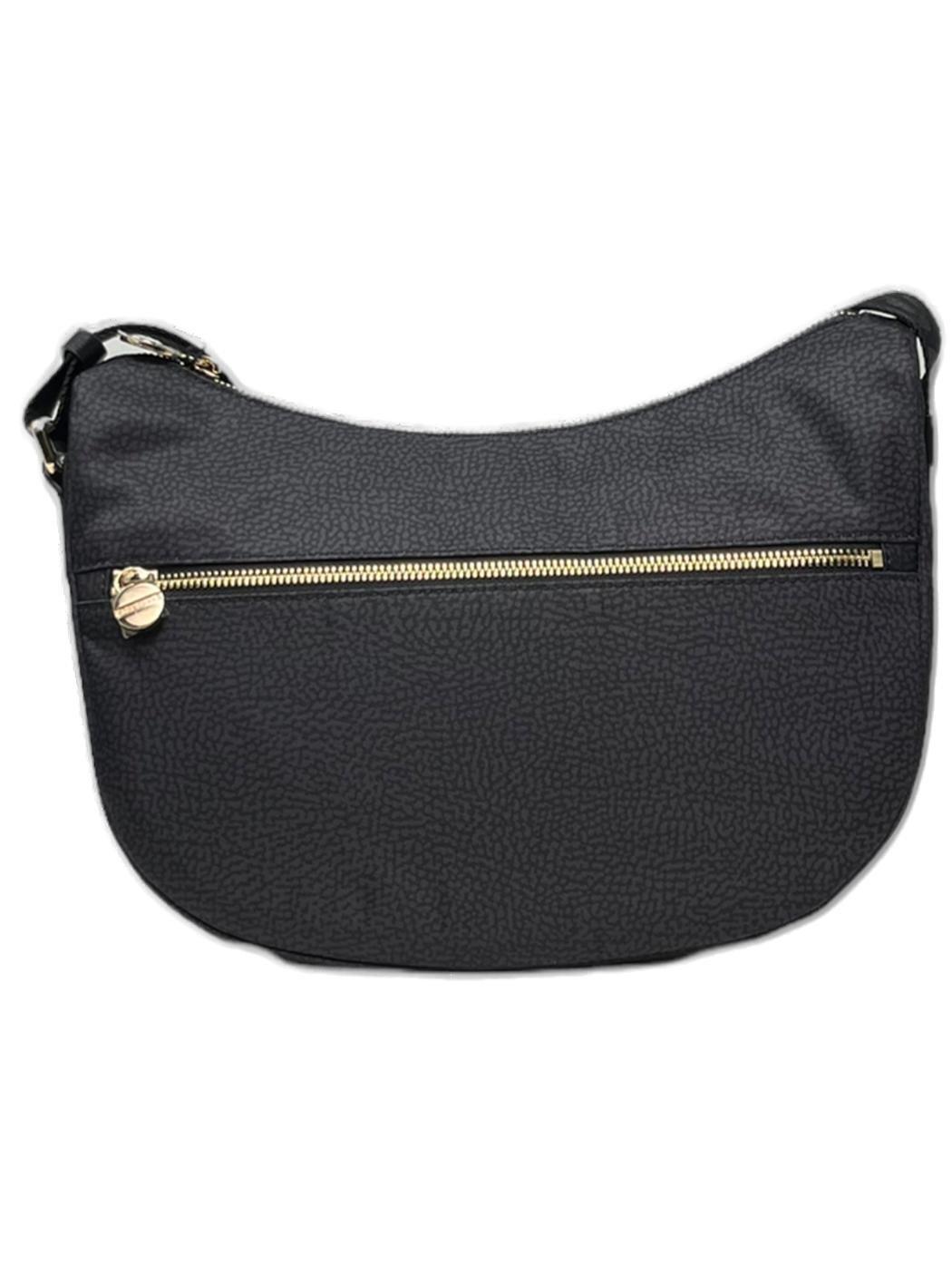 Zipped Medium Shoulder Bag