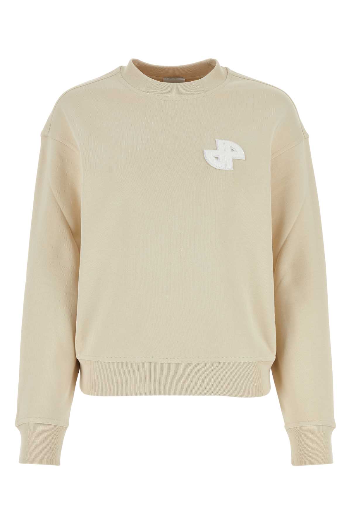 Beige Cotton Sweatshirt