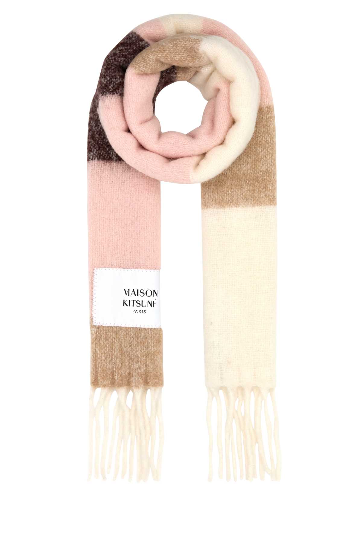 Maison Kitsuné Multicolor Alpaca Blend Scarf