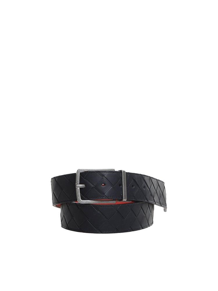 Reversible Intrecciato Leather Belt