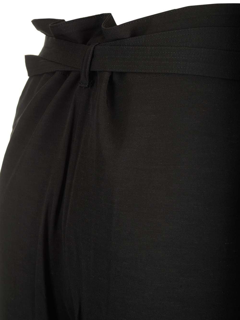 Totême Toteme Tie-waist Fluid Trousers In Black