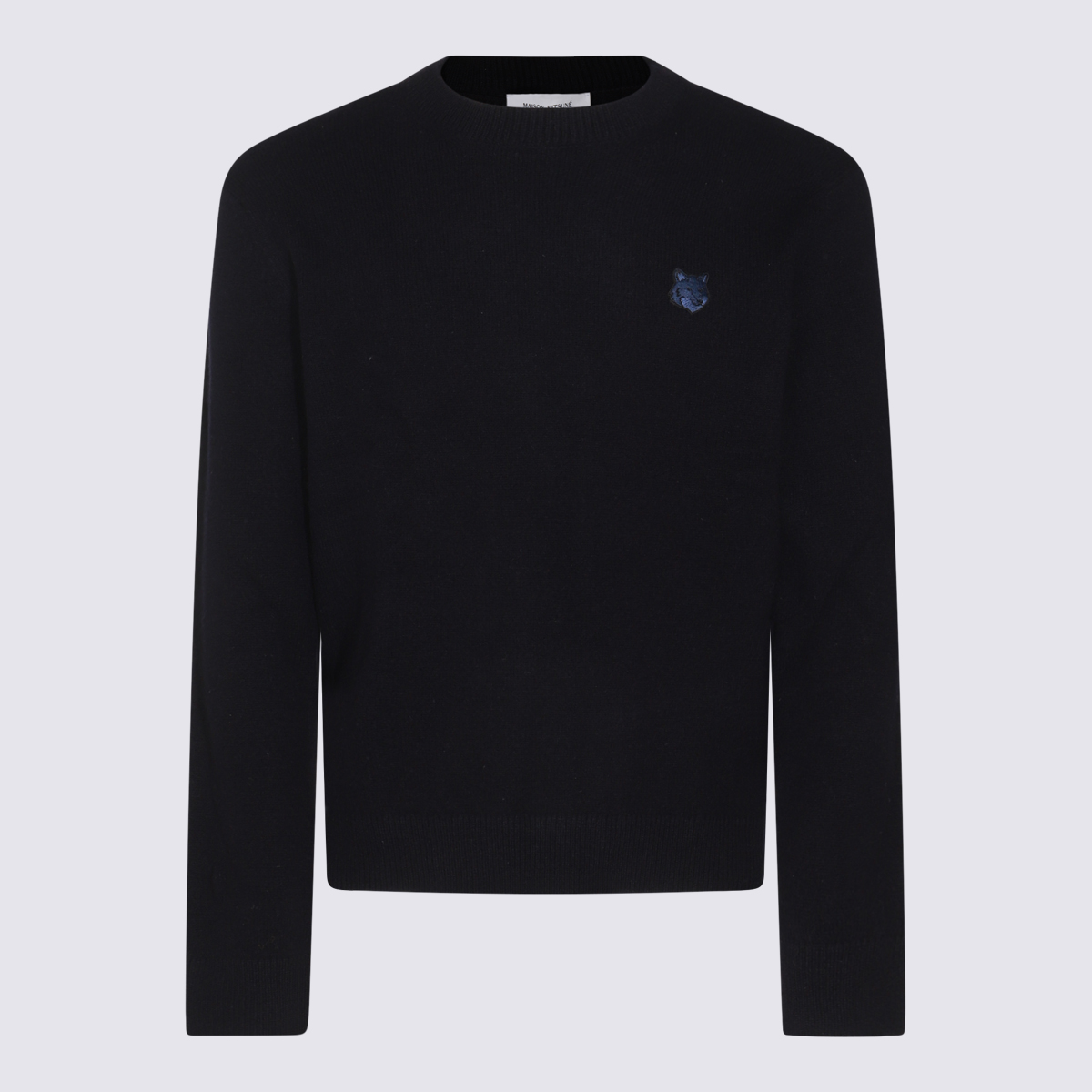 Maison Kitsuné Navy Blue Wool Knitwear