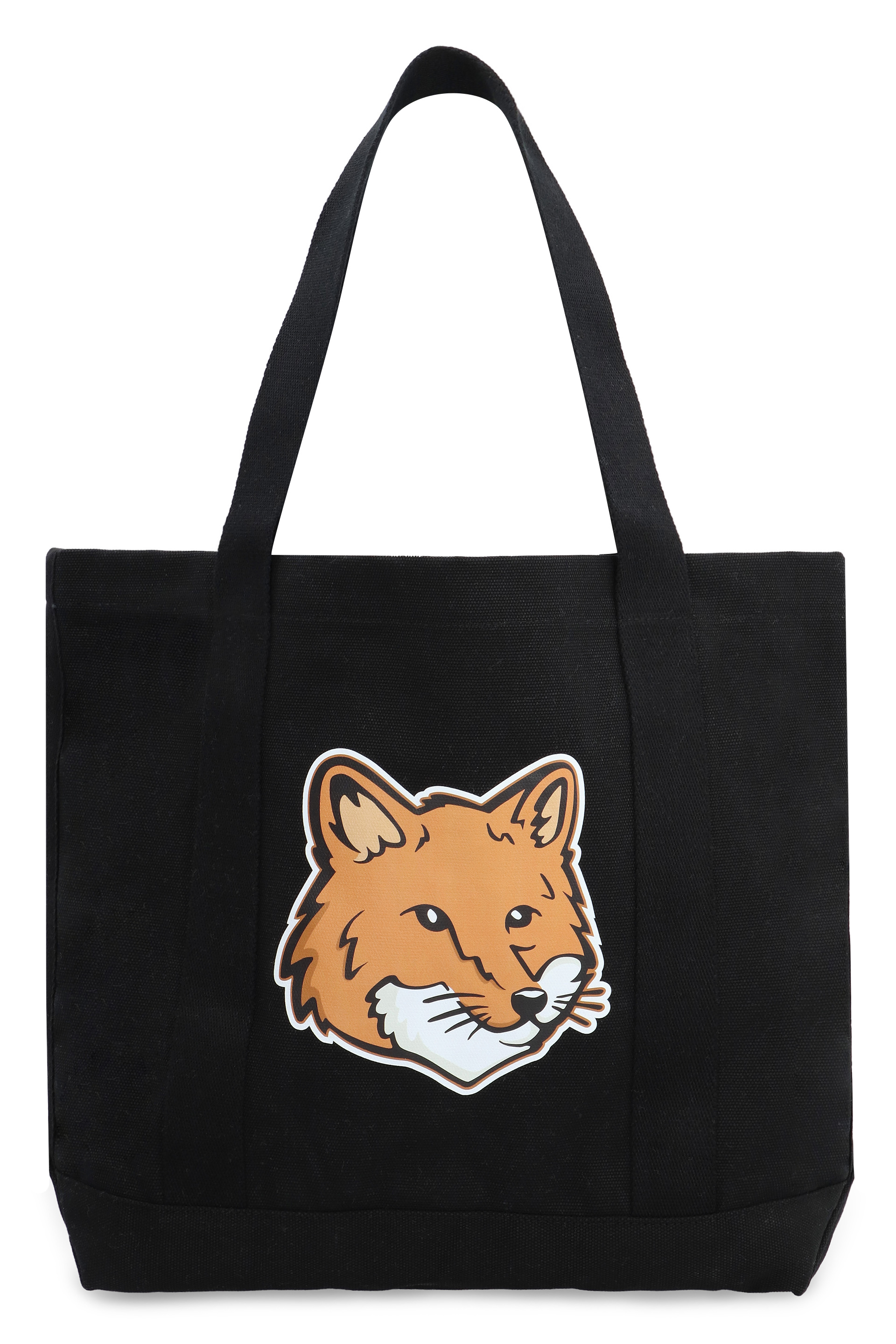 Maison Kitsuné Fox Head Canvas Tote Bag