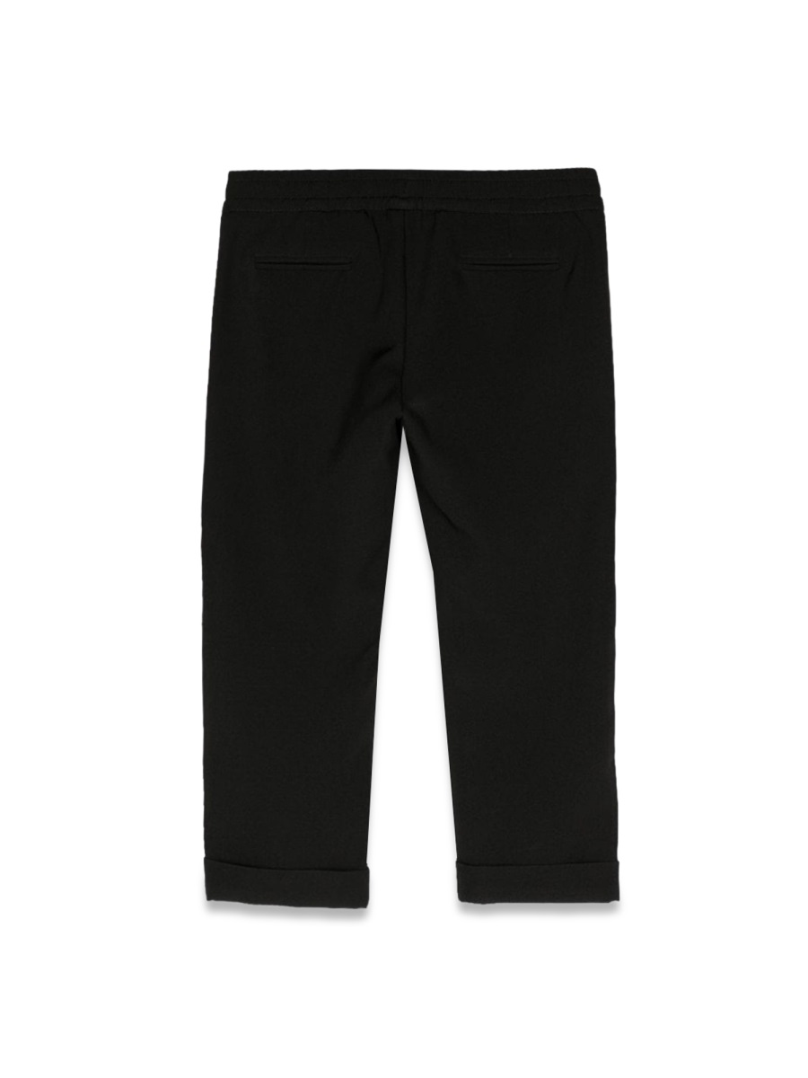 Msgm Cool Wool Pants In Black
