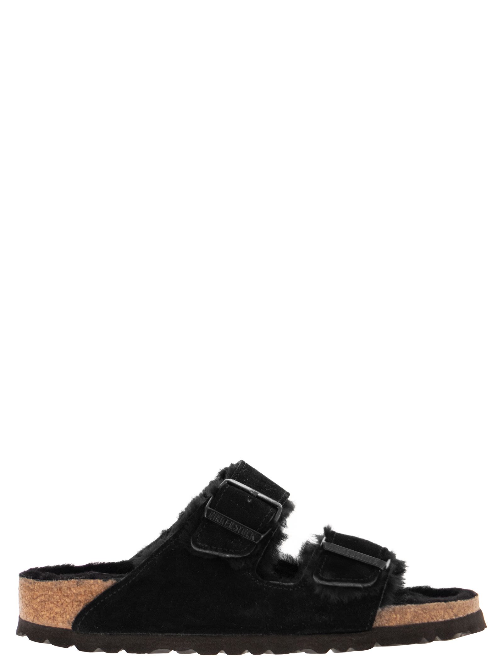 Arizona Shearling Suede Slides