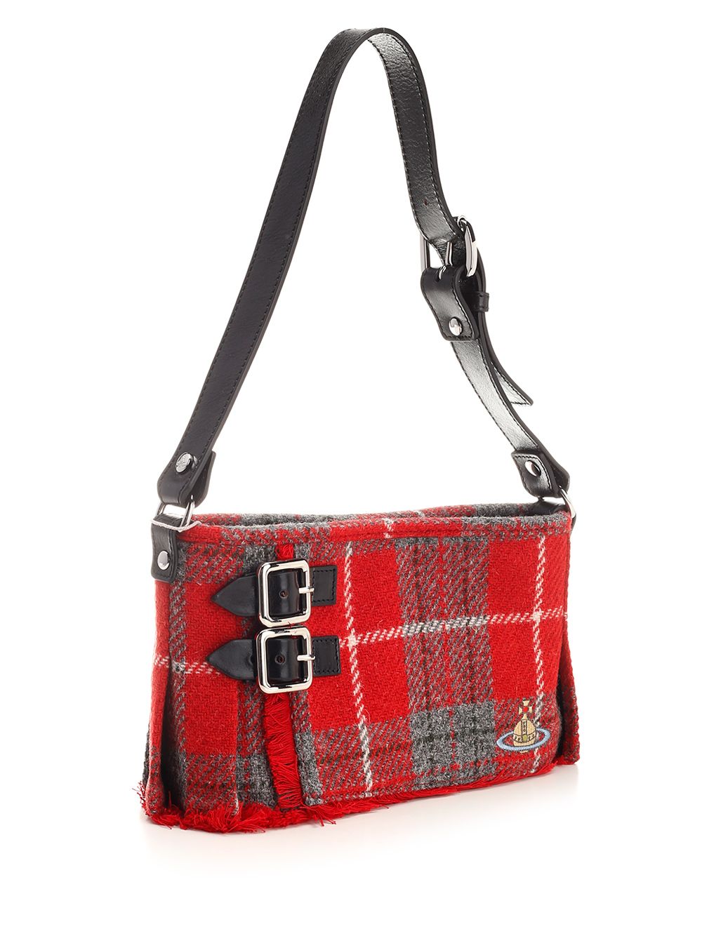 Shop Vivienne Westwood Heather Shoulder Bag In Red