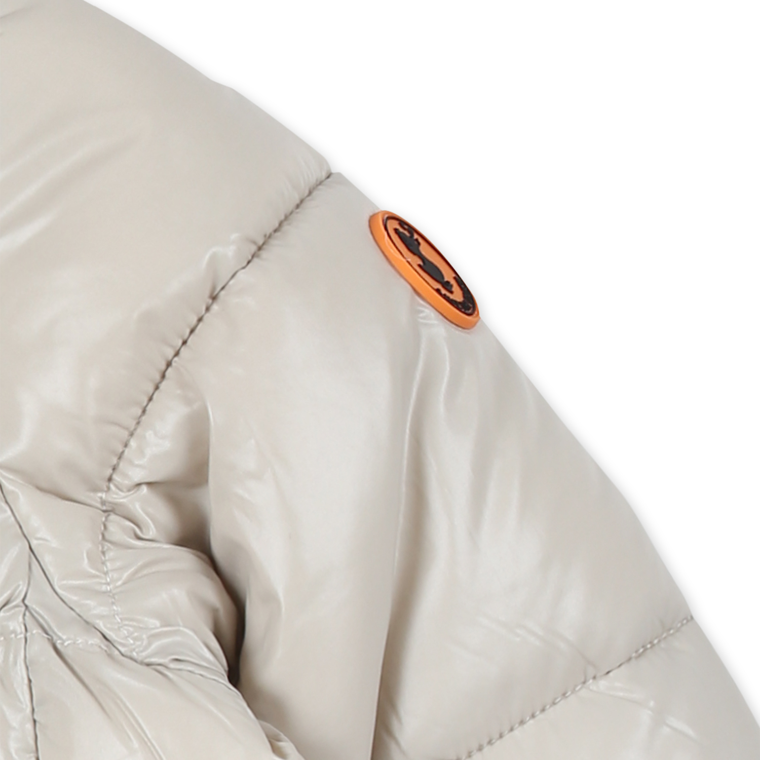 Save The Duck Beige Down Jacket For Babykids In Beige