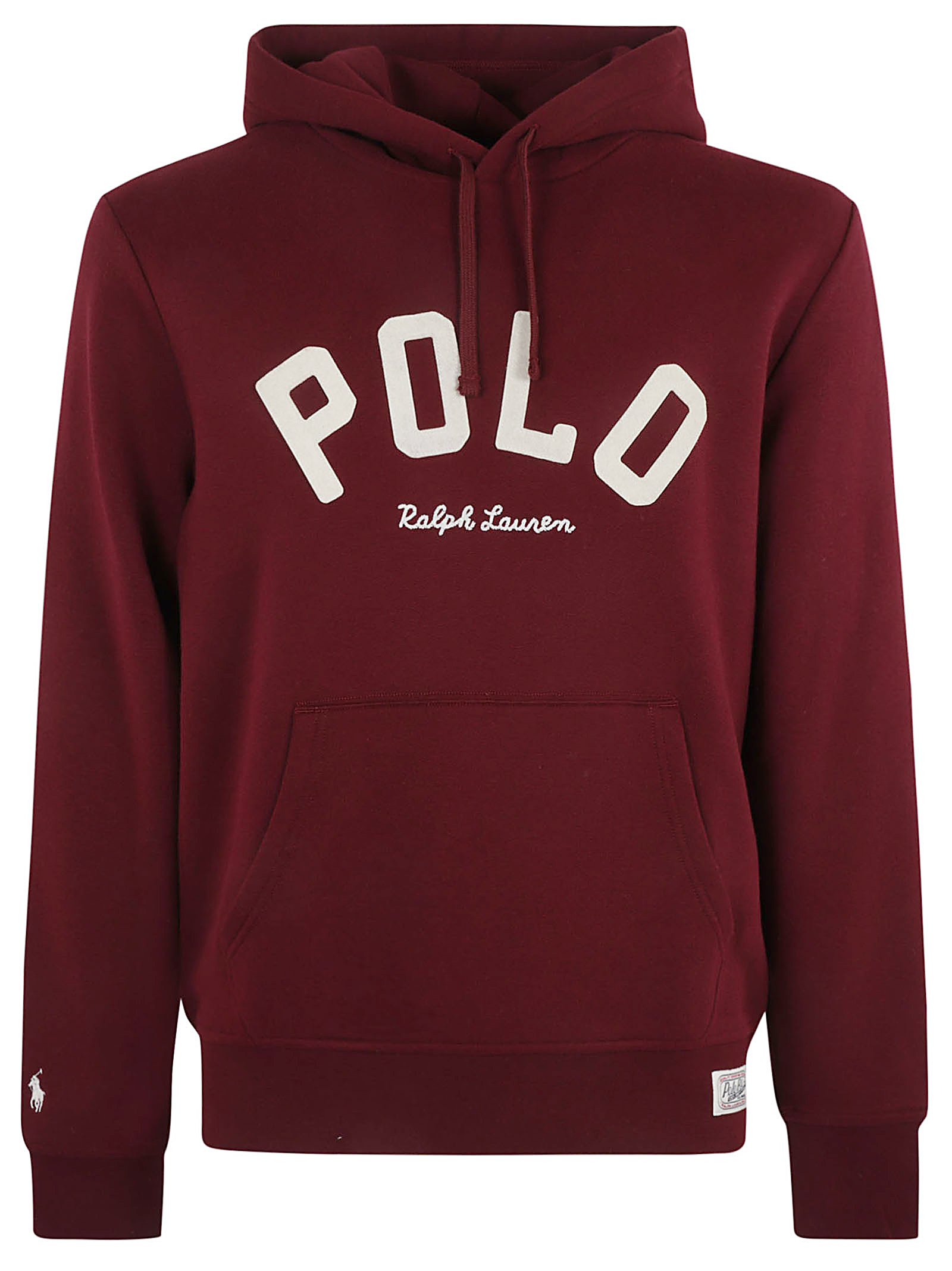 Logo Detail Rib Trim Hoodie