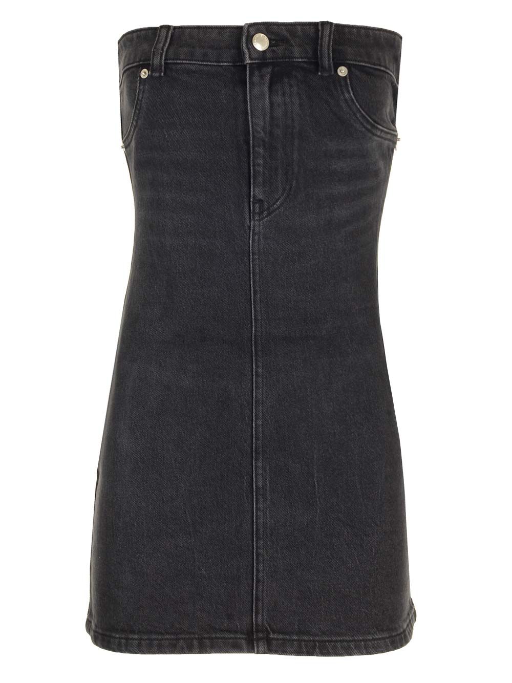 Stretch Denim Sheath Dress