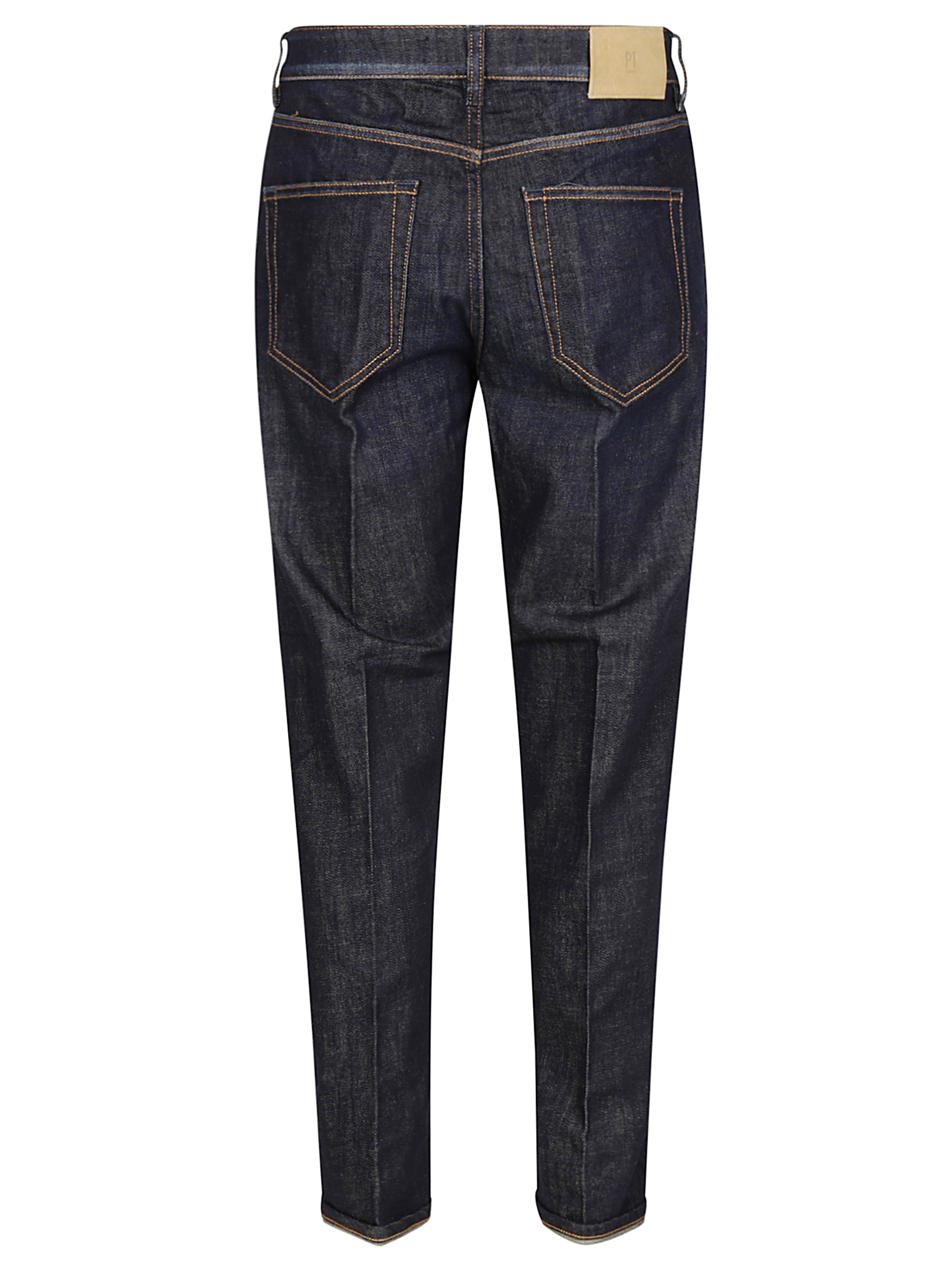 Pt Torino Mid-rise Straight-leg Jeans In Black