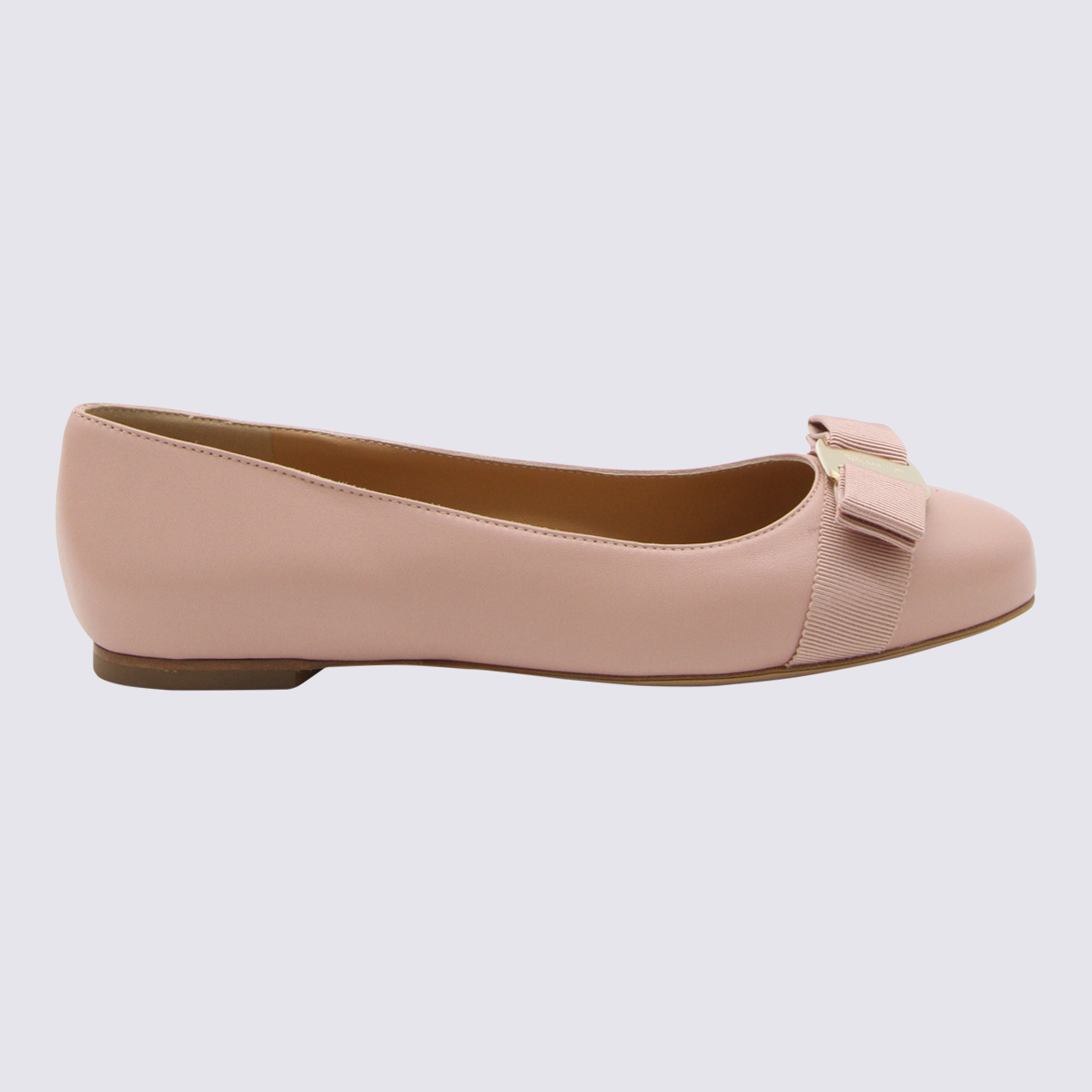 Pink Leather Flats