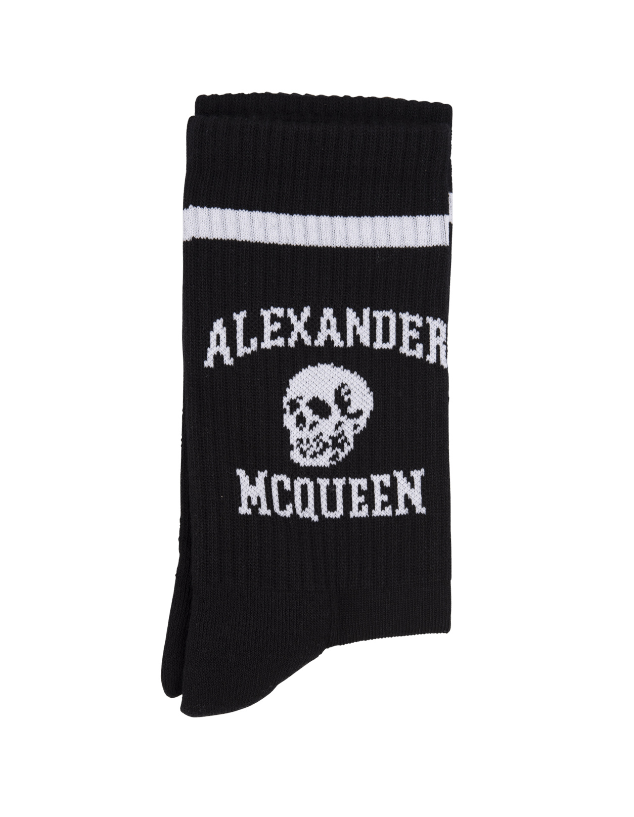 Logo Skull Socks In Black