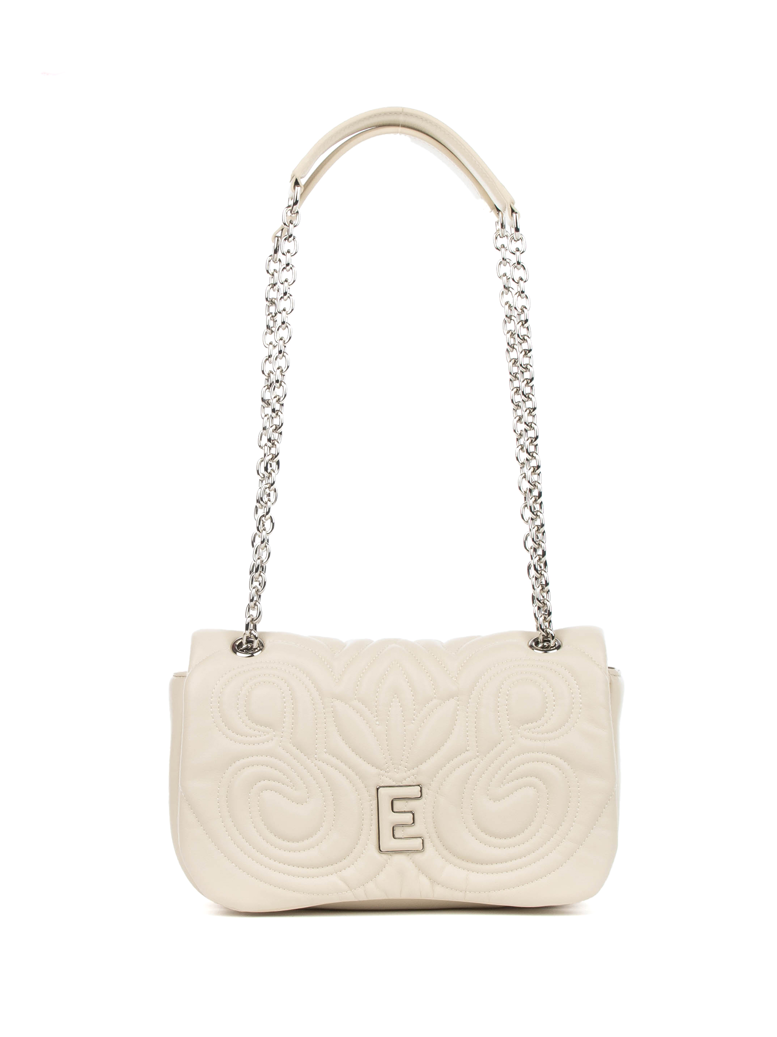 Sveva Ivory Eco Nappa Shoulder Bag