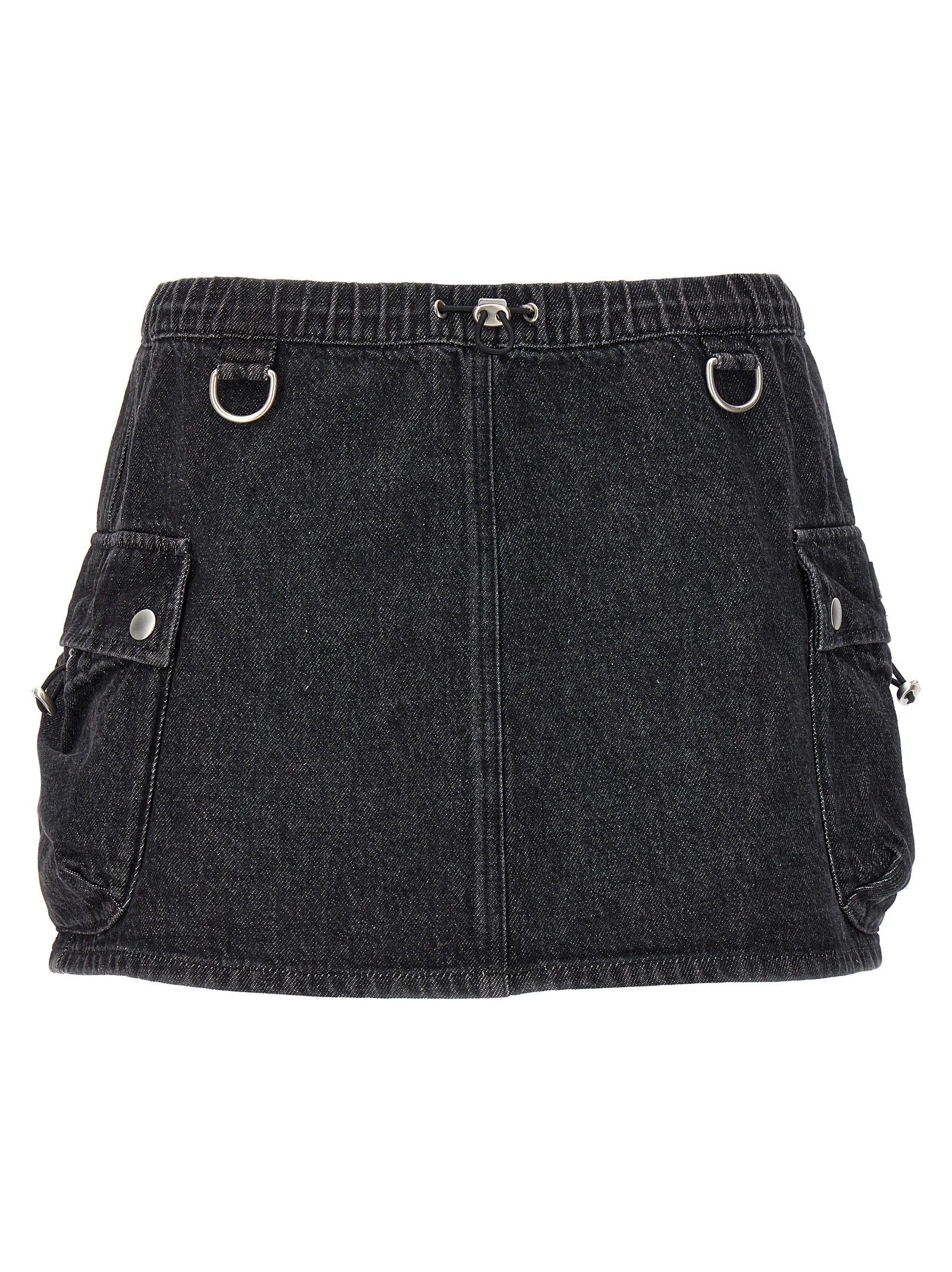 denim Cargo Skirt