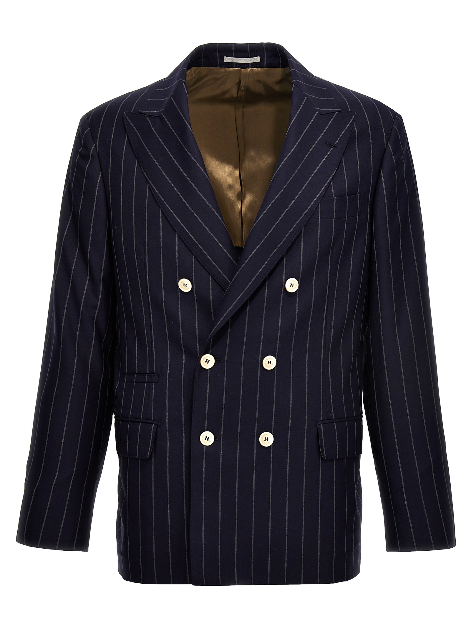 Double Breasted Wool Blazer Jacket