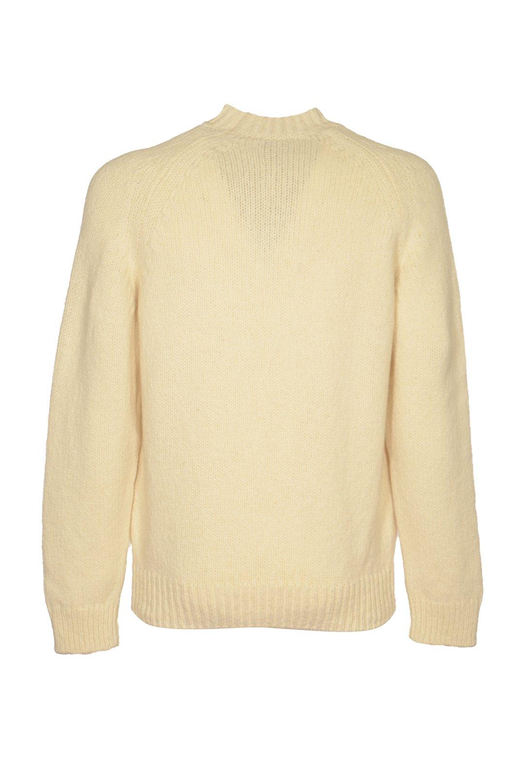 Shop Apc Harris Crewneck Knitted Jumper In Natural