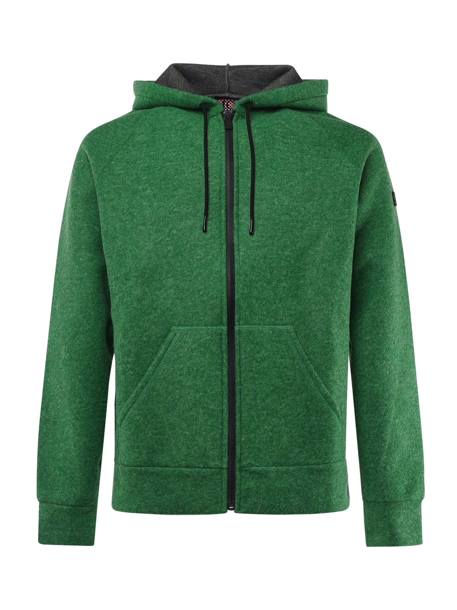 Sweatshirt With Zip And Integrated Hood