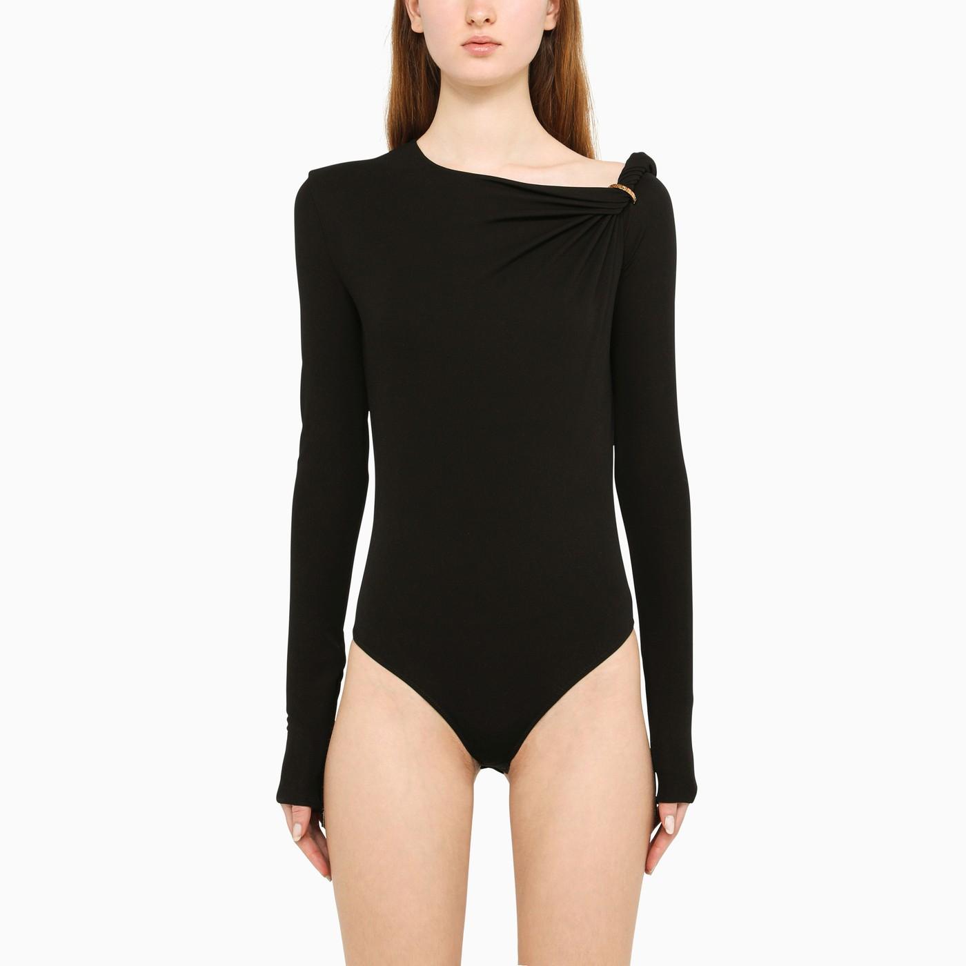 Black Viscose Bodysuit