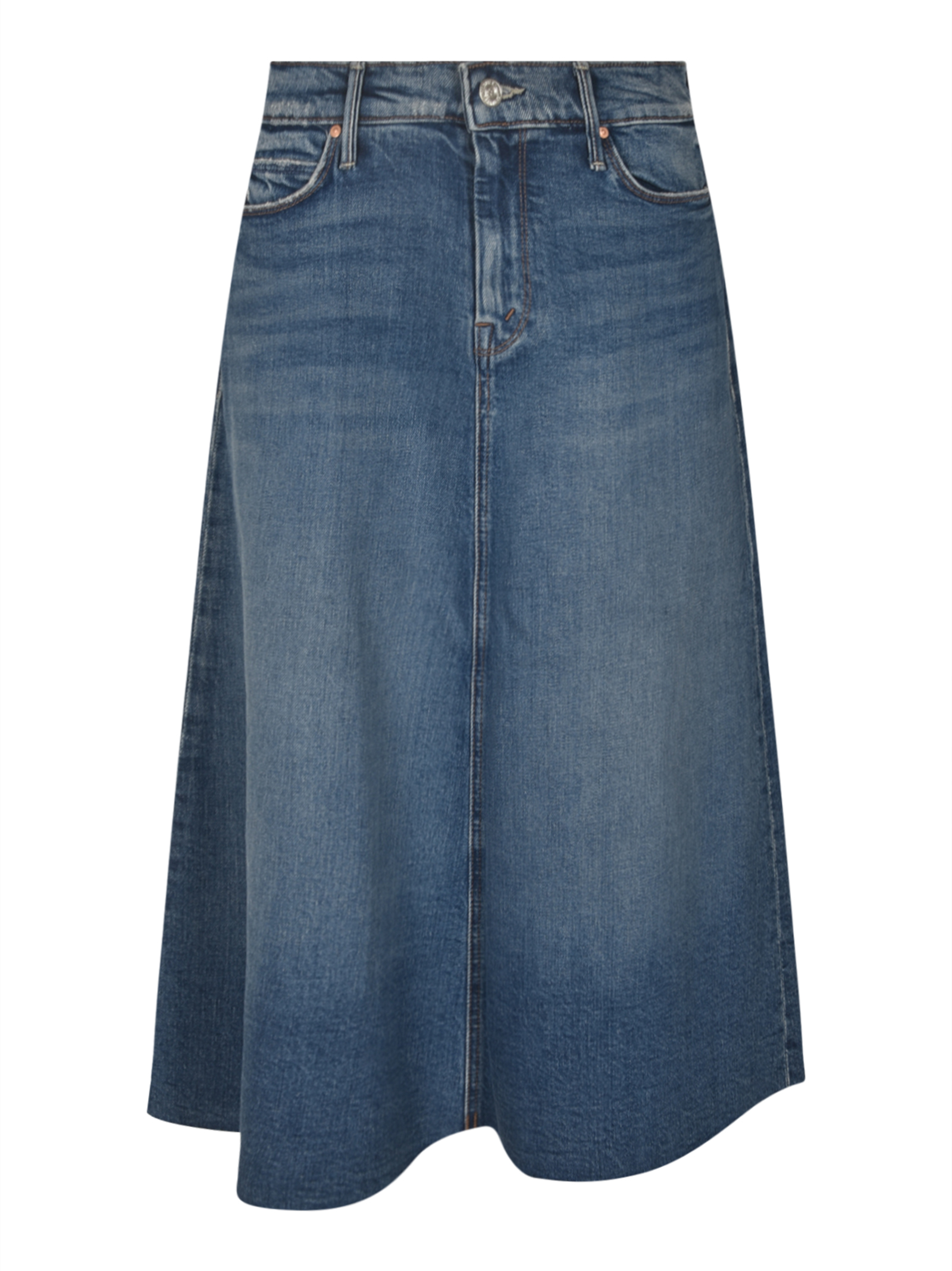 The Circle Midi Frayed Skirt