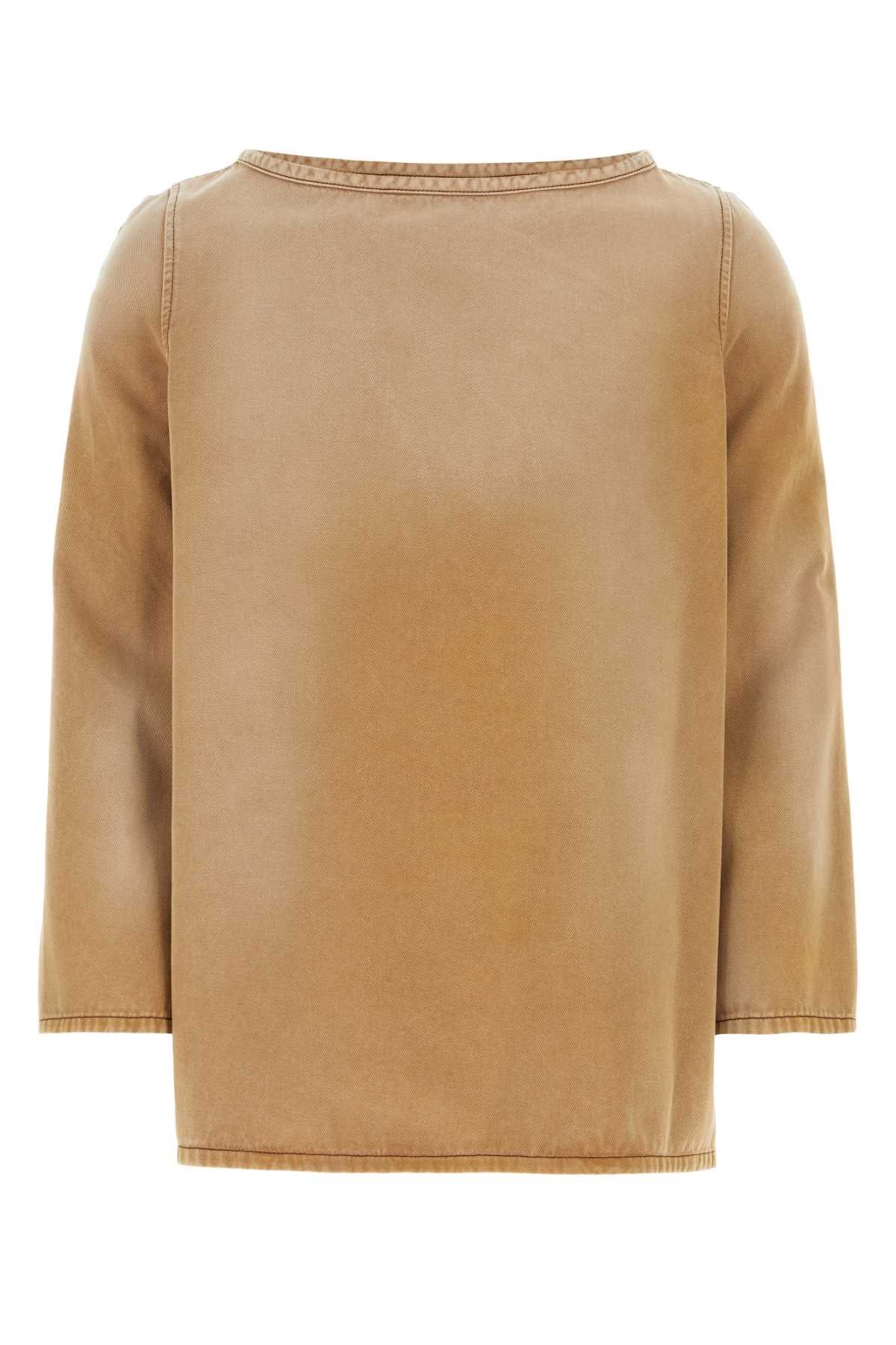 Beige Cotton Oversize T-shirt