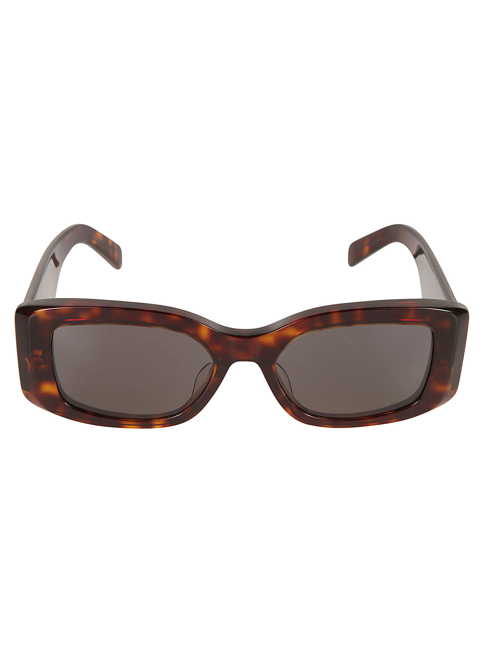 Celine Triomphe Rectangular Sunglasses In 052 - Havana