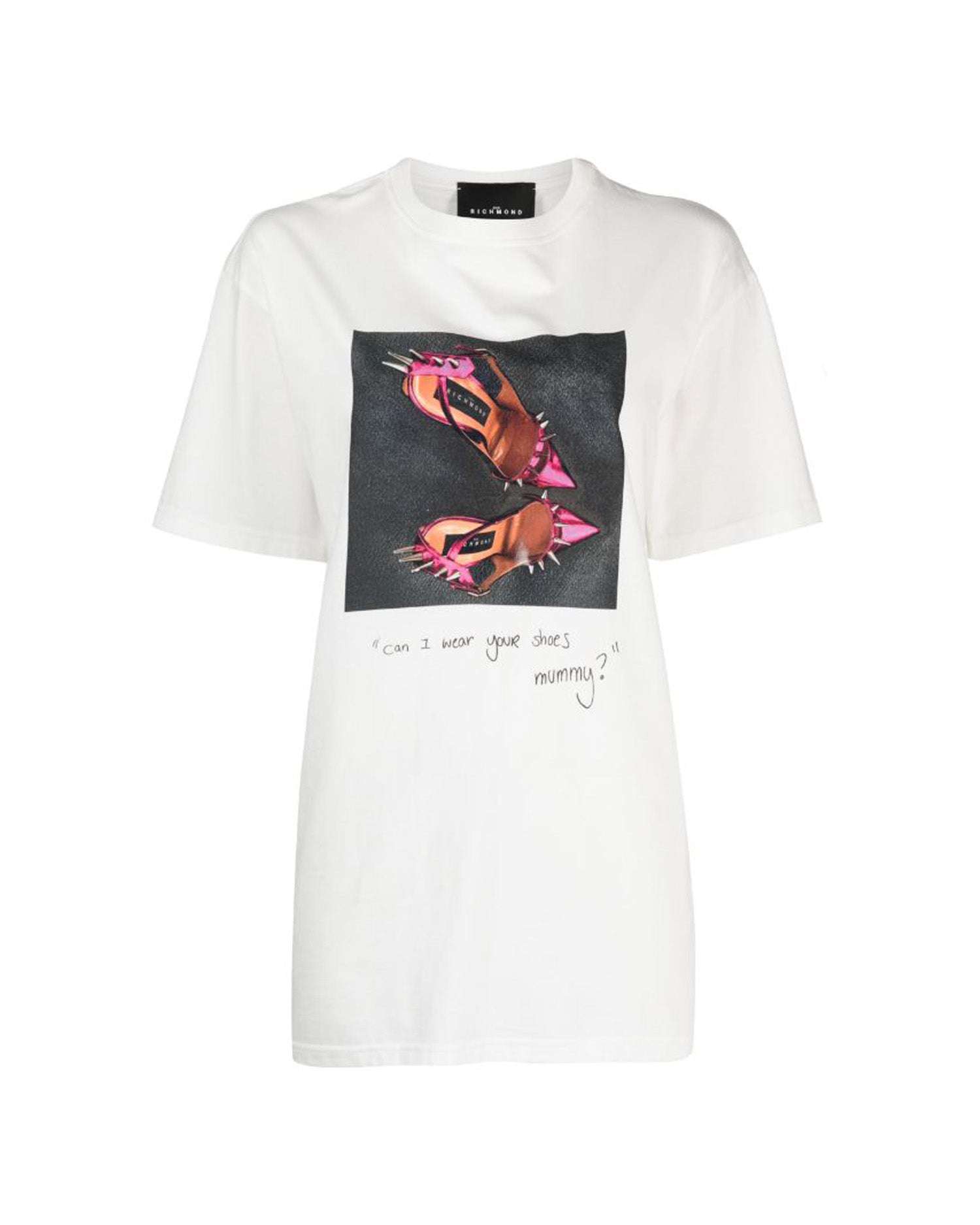 T-shirt In 100% Cotton With Decorative Print