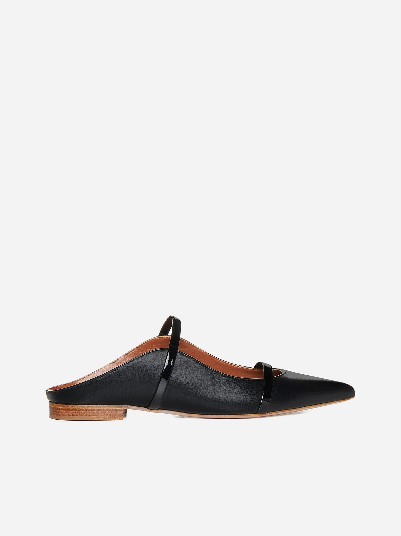 Maureen Nappa Leather Flat Mules