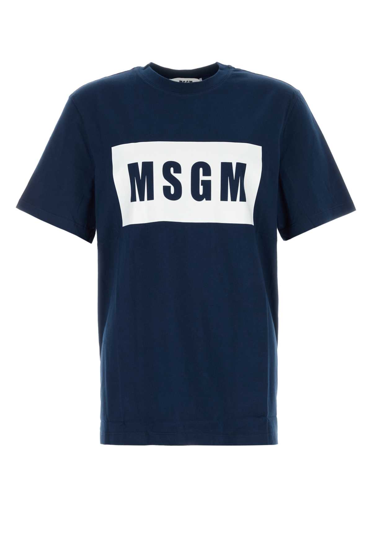 Navy Blue Cotton T-shirt