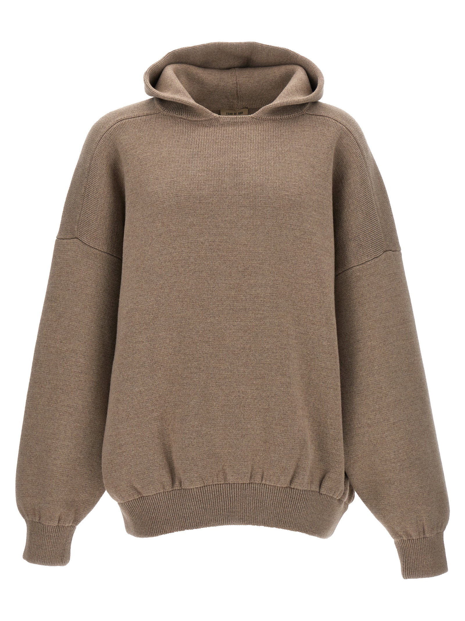 boucle Knit Hoodie Sweater