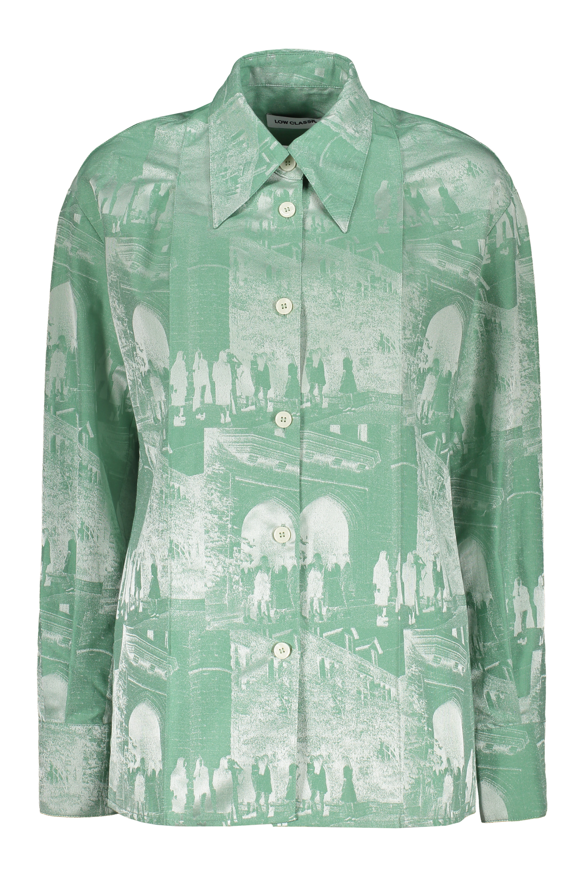 Low Classic Jacquard Shirt In Green