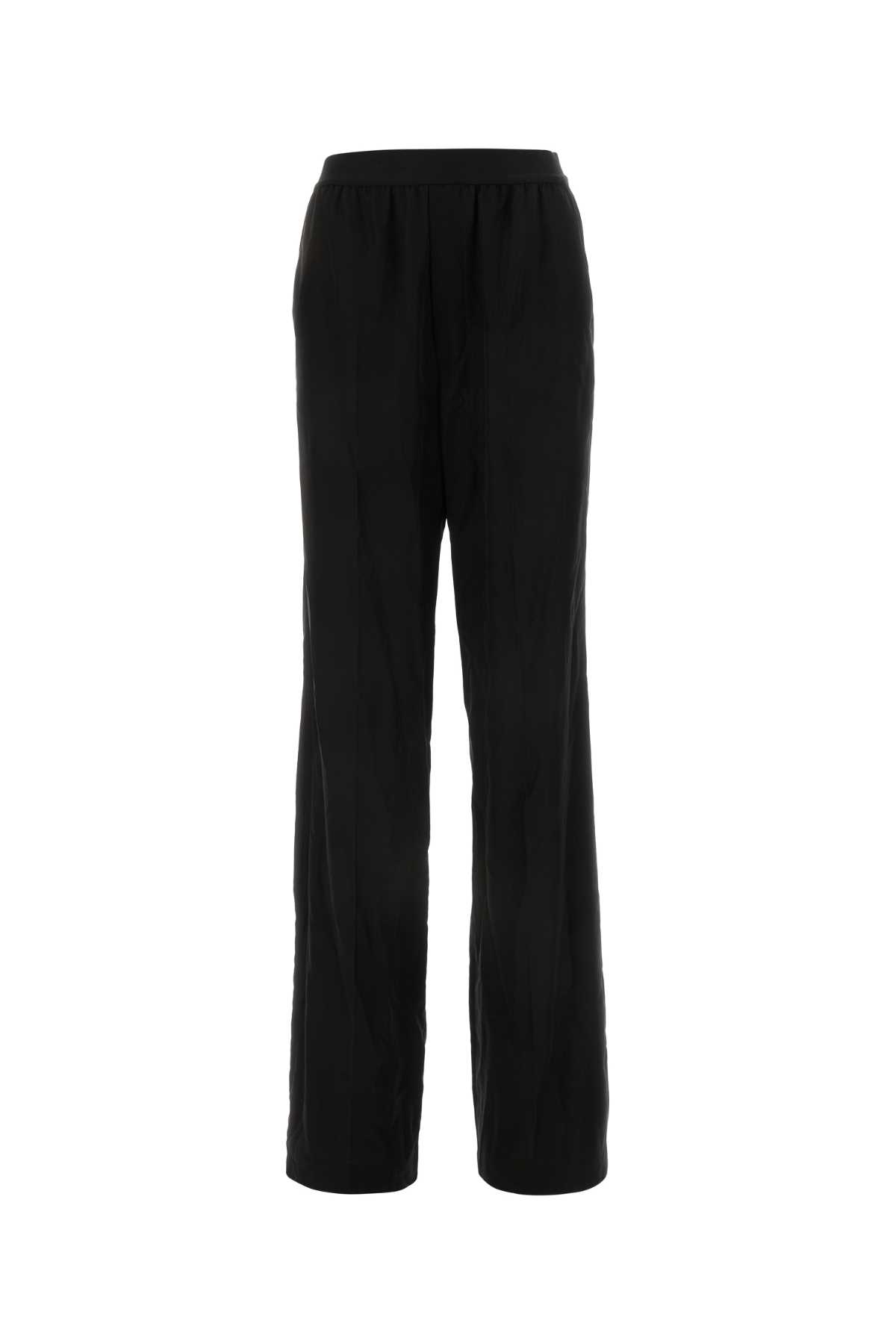 Balenciaga Black Cotton Wide-leg Pant