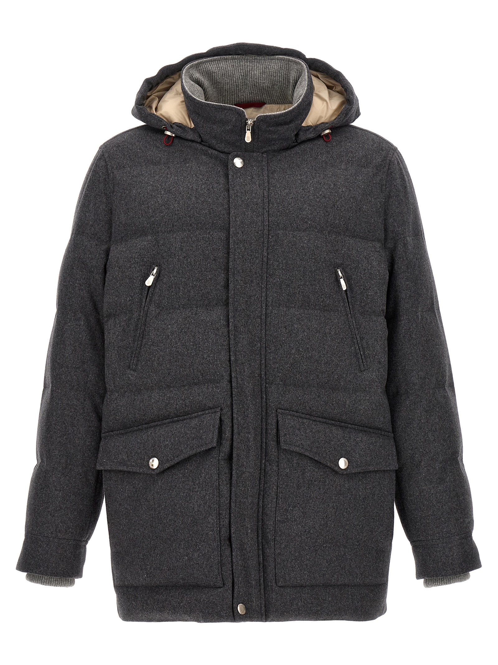 Long Hooded Down Jacket