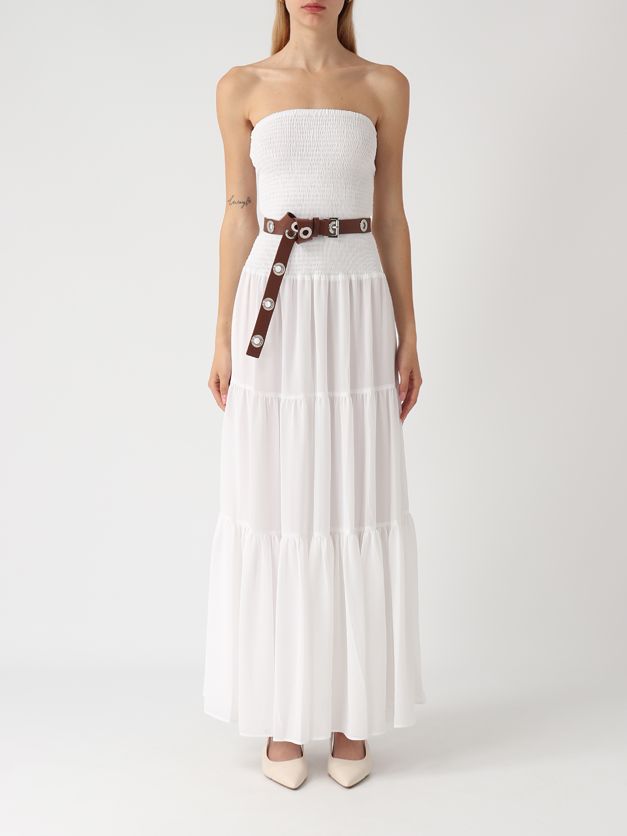 White Maxi Midi Dress