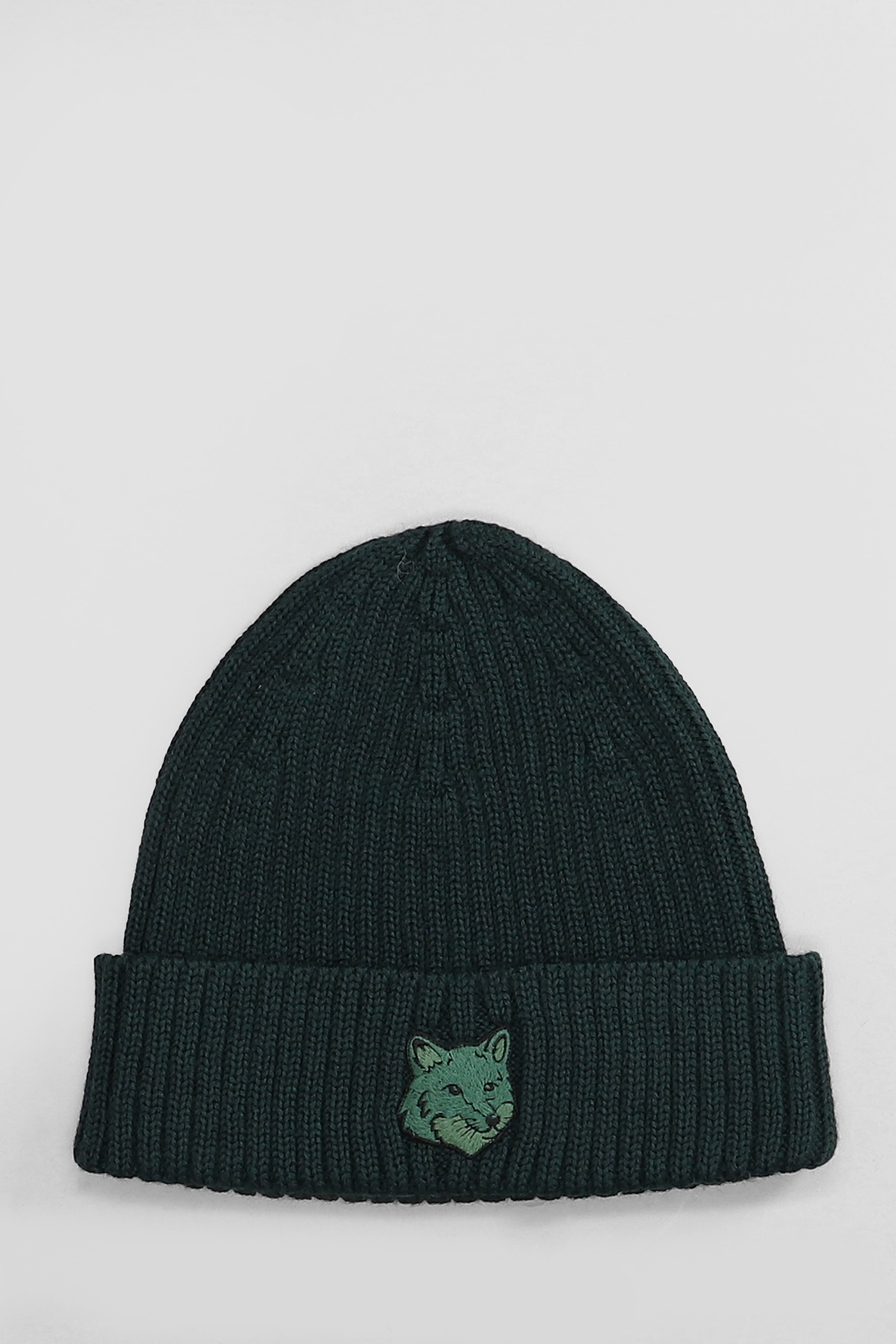 Maison Kitsuné Hats In Green Wool