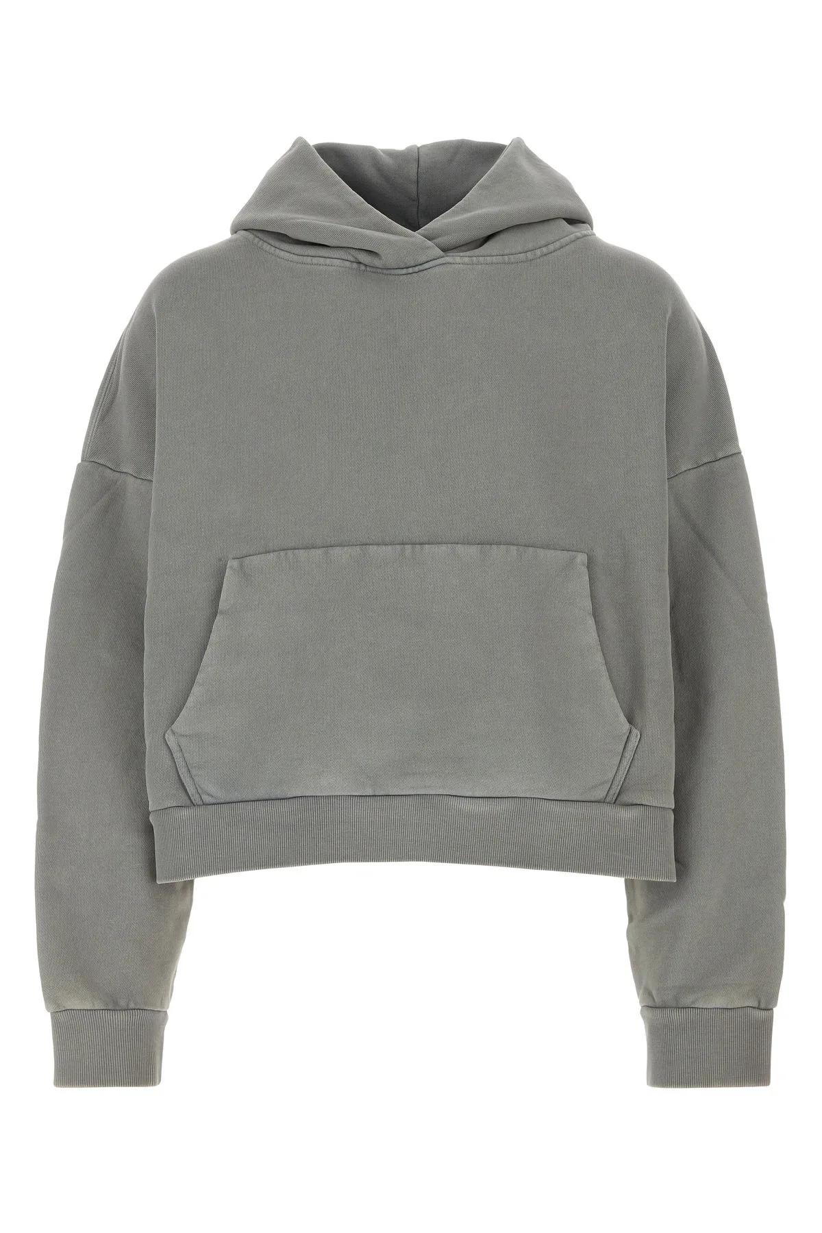 Grey Cotton Oversize Sweatshirt