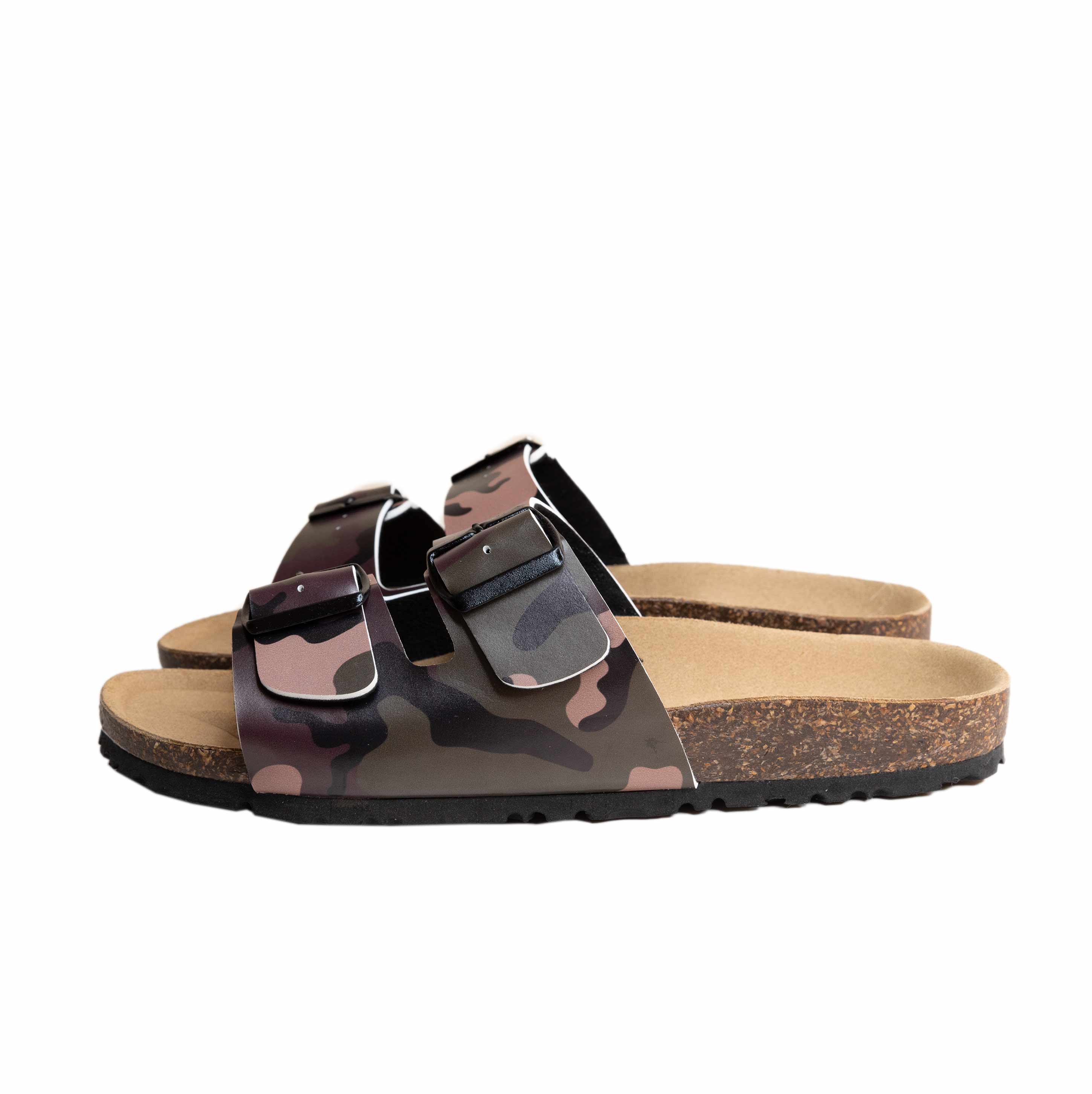 Cork Sandals Camouflage Print