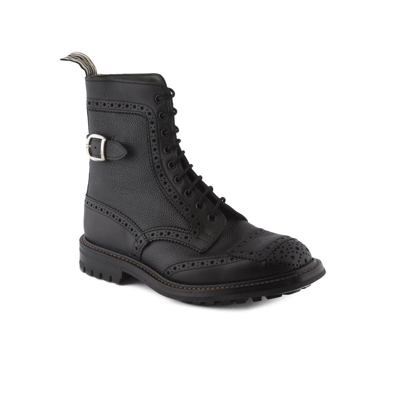 Sheene 7565 Black Grain Calf Derby Boot