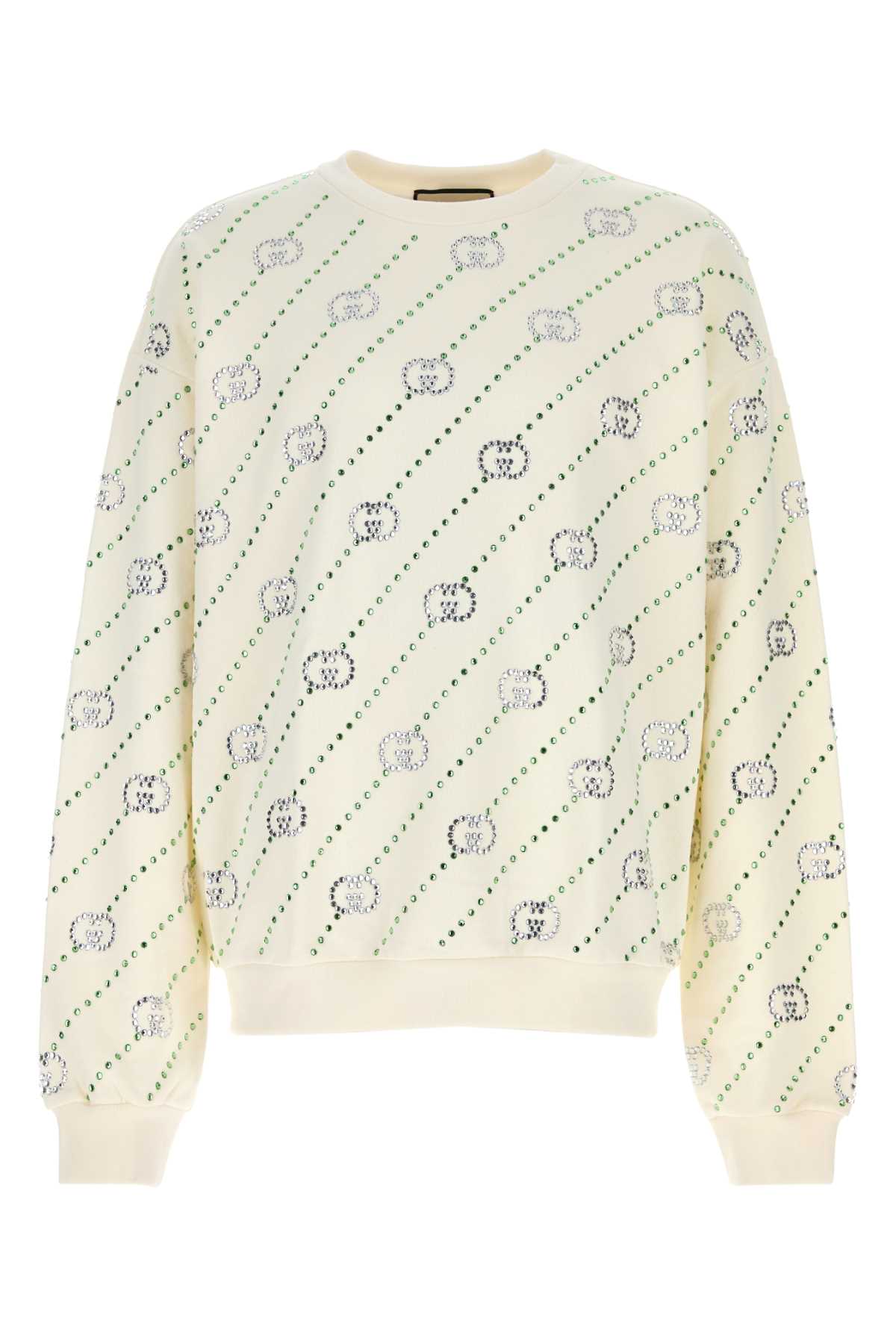 Embellished Cotton Sweatshirt