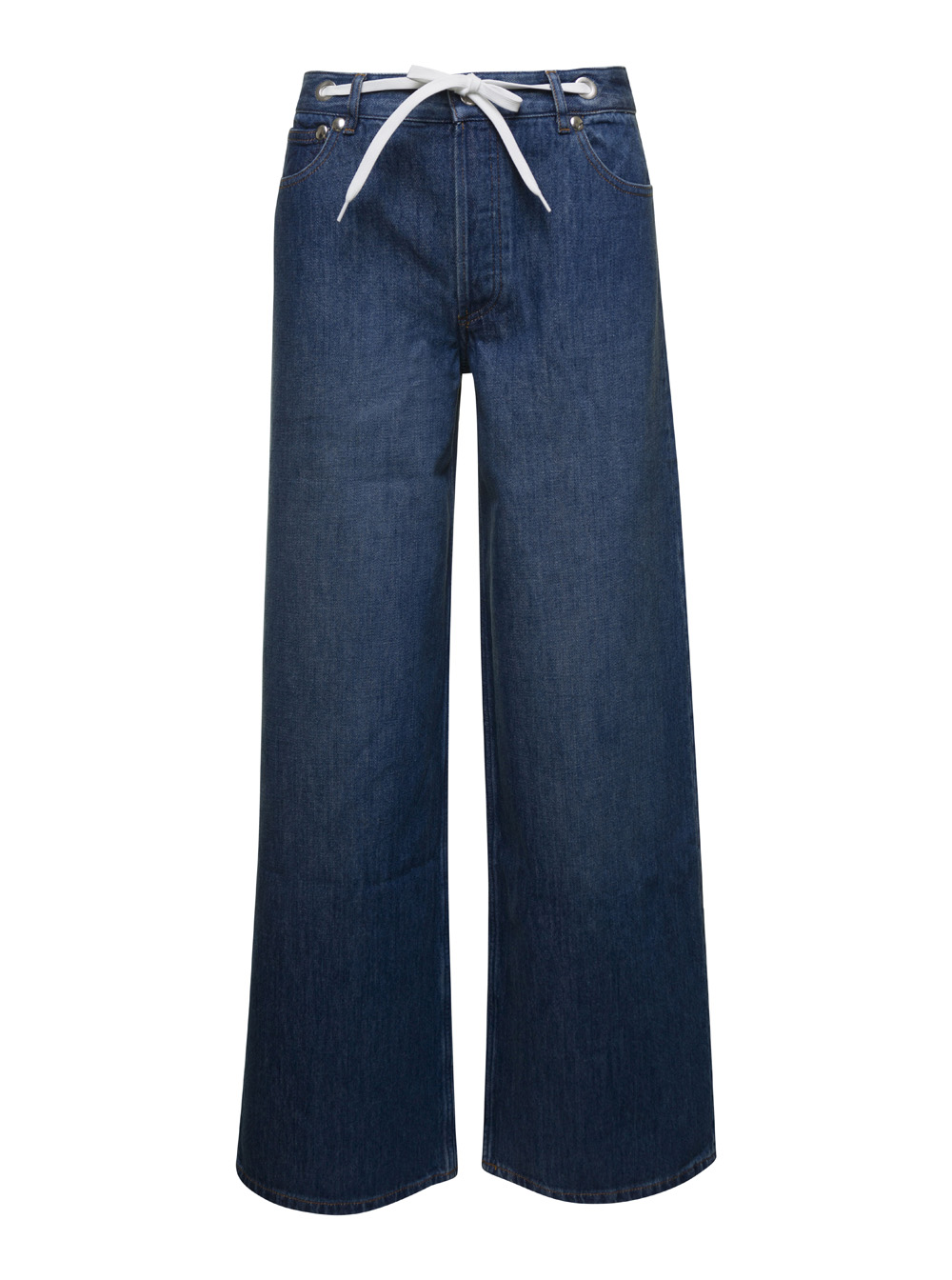 A. P.C. Wide Leg Jeans In Denim