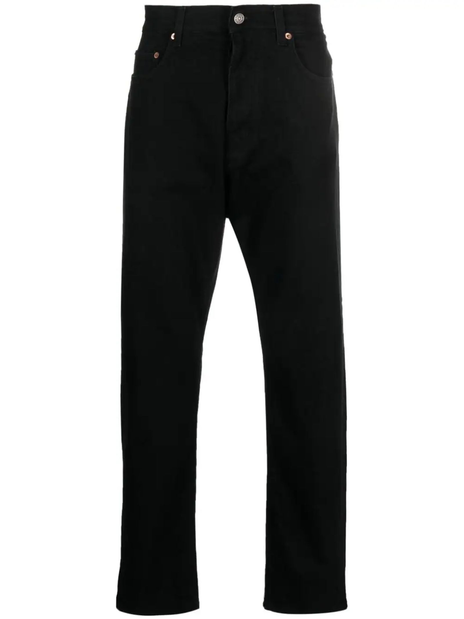 Black Stretch-cotton Denim Jeans