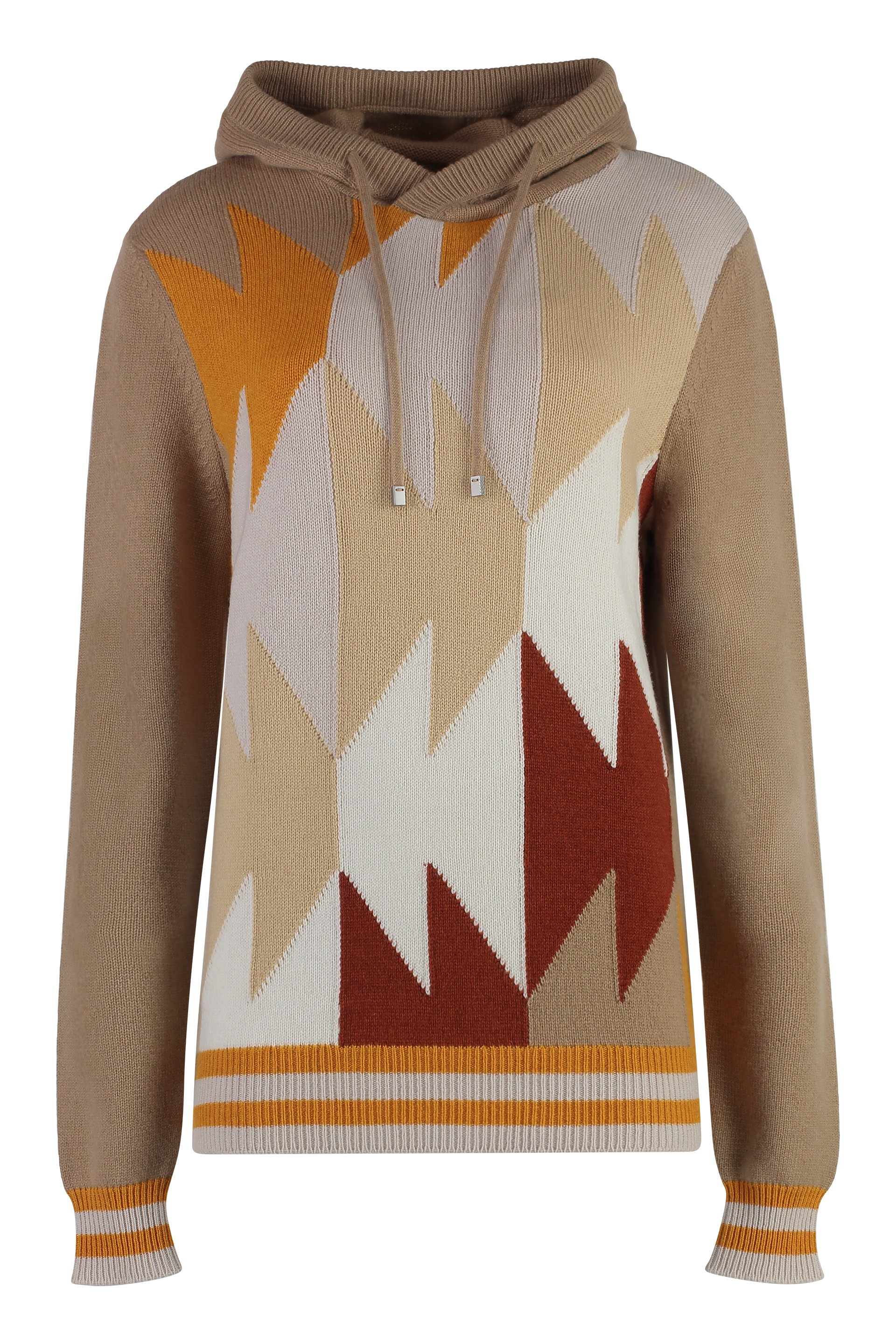 Malo Maglia Girocollo In Cashmere In Beige